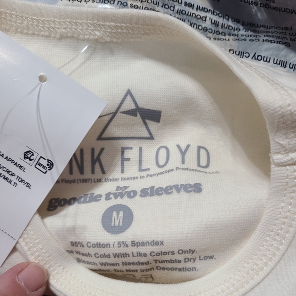 NEW Pink Floyd Forever 21 Graphic Tank Ivory Blue Size M. NWT - Picture 4 of 4